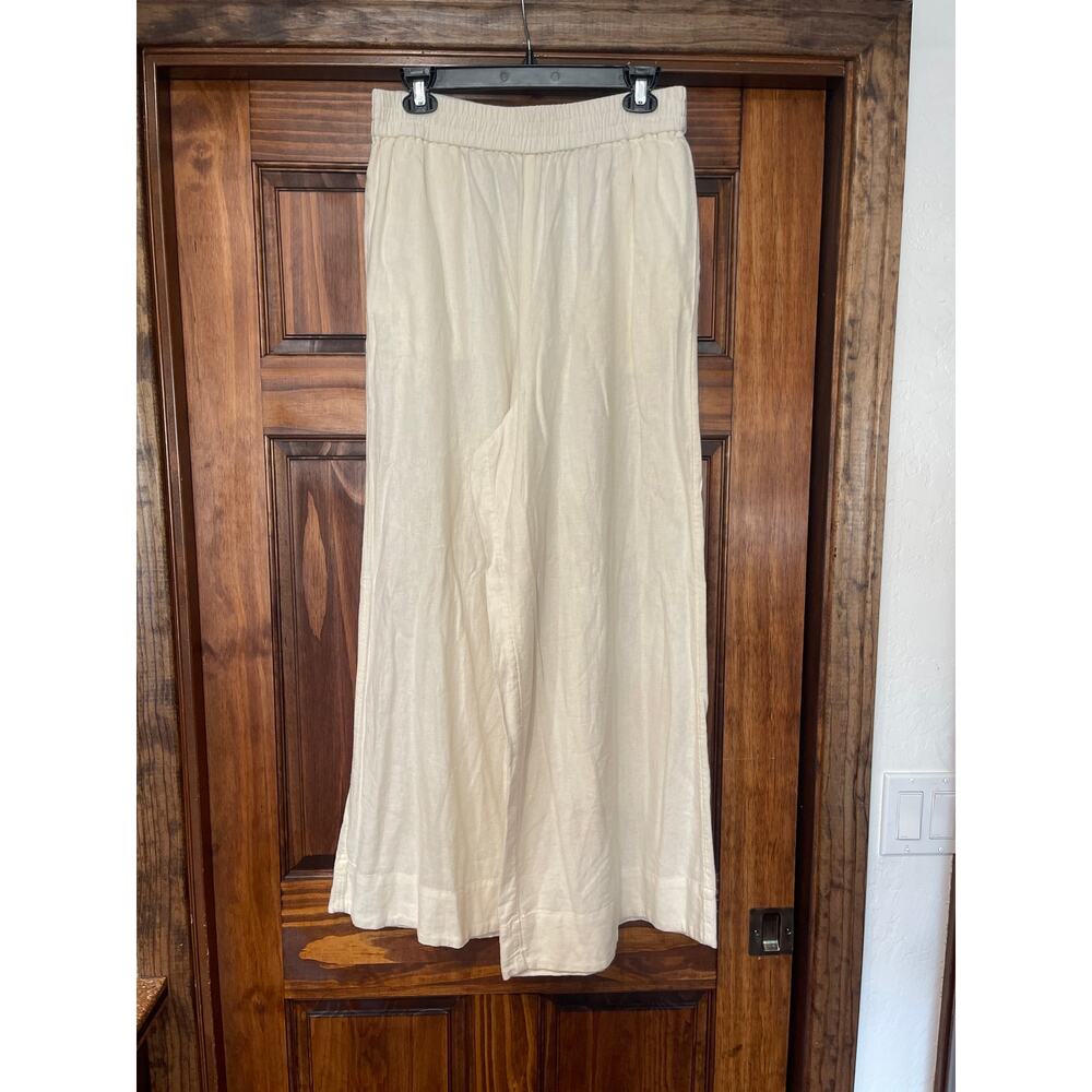 Free People sightseer wide leg linen pants large